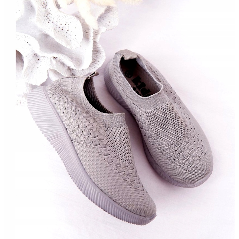 EVE Pantofi sport pentru copii Slip-On Grey School Trip gri 1