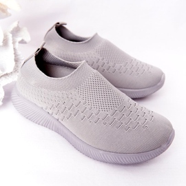 EVE Pantofi sport pentru copii Slip-On Grey School Trip gri 2