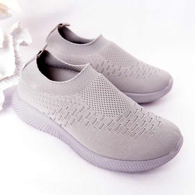 EVE Pantofi sport pentru copii Slip-On Grey School Trip gri 2