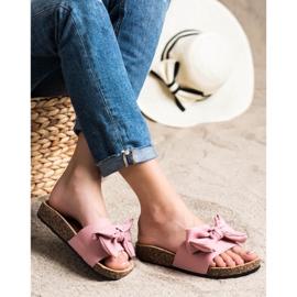 SHELOVET Papuci Cu Arc roz 1