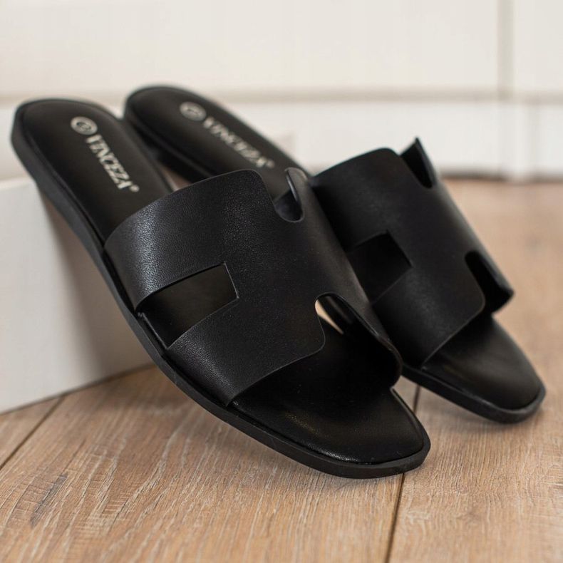 Papuci casual VINCEZA negri negru 1