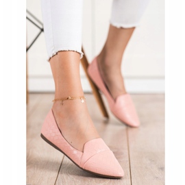 Seastar Balerini la modă cu piele ecologică roz 1 Seastar Balerini la modă cu piele ecologică roz 1