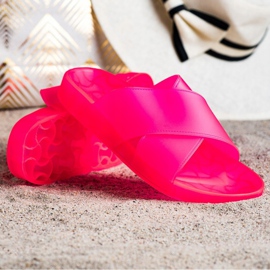 SHELOVET Papuci de cauciuc la modă roz 1