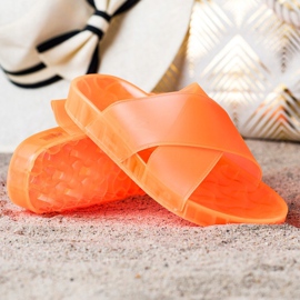 SHELOVET Papuci de cauciuc la modă portocale 1