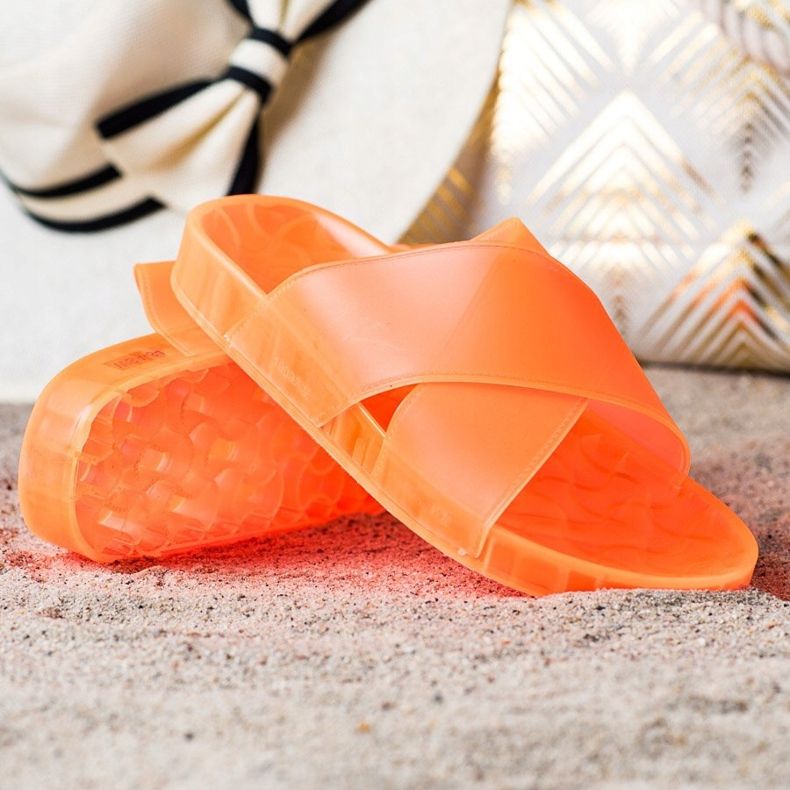 SHELOVET Papuci de cauciuc la modă portocale 1