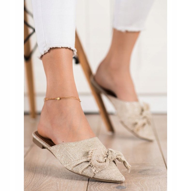 SHELOVET Papuci Eleganti În Spitz bej 1