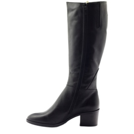 Cizme negre cu toc Anabelle 1180 negru 2