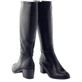 Cizme negre cu toc Anabelle 1180 negru 3