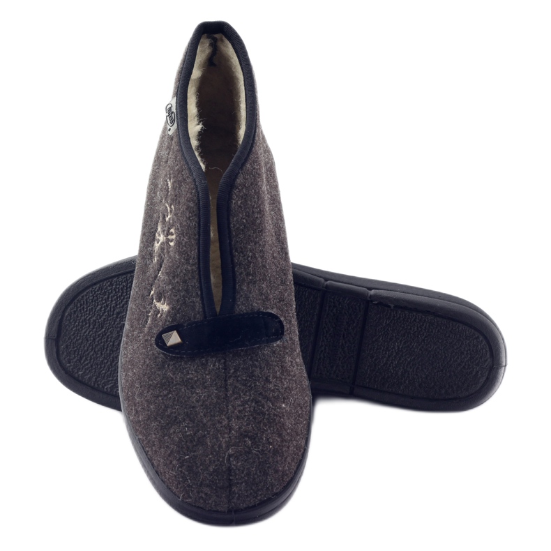 Papuci izolați pentru femei Befado 031d027 maro gri 3 Papuci izolați pentru femei Befado 031d027 maro gri 3