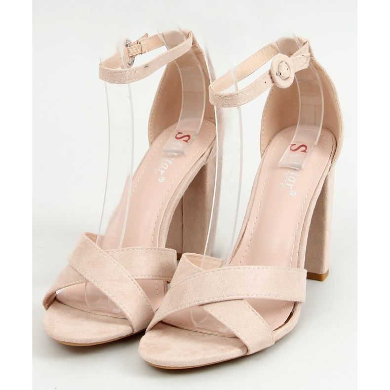 Sandale pe stâlp bej TU133P Bej 1