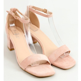 Sandale cu toc mic roz X503-21SA-2 Roz 1