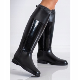 New Age Galoșuri negre elegante negru 2 New Age Galoșuri negre elegante negru 2