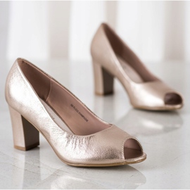 Goodin Pompele Open Toe de aur 1