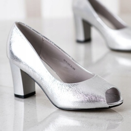 Goodin Pompele Open Toe argint 2