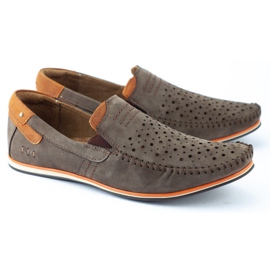 KOMODO Încălțăminte pentru bărbați mocasini 876 maro de vară portocale 2 KOMODO Încălțăminte pentru bărbați mocasini 876 maro de vară portocale 2