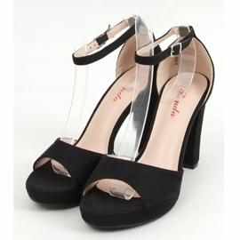 Sandale cu platformă neagră S-850 negre negru 1