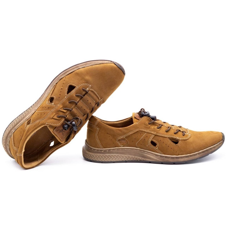 Olivier Pantofi sport bărbați 7075L maro 1