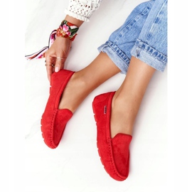 PH1 Mocasini de piele roșie San Marino din piele de căprioară roșu 2