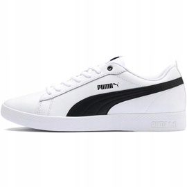 Încălțăminte de damă Puma Smash Wns v2 L alb-negru 365208 01 2