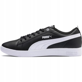 Pantofi pentru femei Puma Smash WNS v2 L negru 365208 02 alb 2