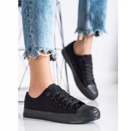 SHELOVET Adidași negri sport negru 2