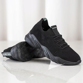 SHELOVET Pantofi sport de alunecare negru 1