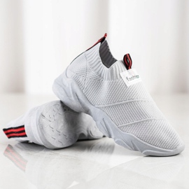 SHELOVET Adidași adezivi de modă gri 1 SHELOVET Adidași adezivi de modă gri 1