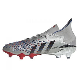 Ghete de fotbal Adidas Predator Freak.1 Fg M FY1050 gri argint 1 Ghete de fotbal Adidas Predator Freak.1 Fg M FY1050 gri argint 1