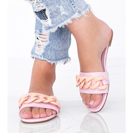 Papuci roz cu lanț Colorado 1 Papuci roz cu lanț Colorado 1