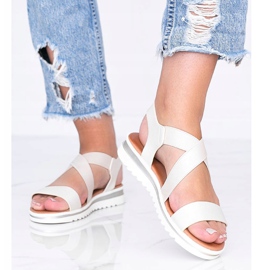 Sandale bej cu talpa groasă Irony 1