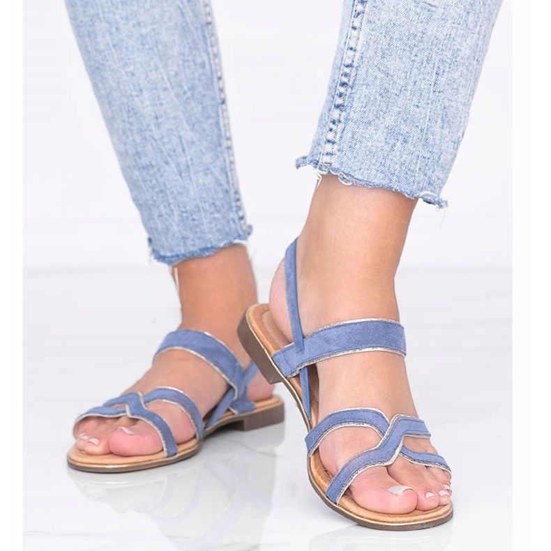 Sandale dama albastre Rosina albastru 1