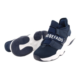 Pantofi pentru tineret Befado 516Q065 albastru marin 3