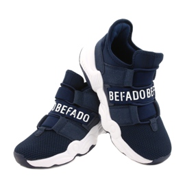 Pantofi pentru tineret Befado 516Q065 albastru marin 4
