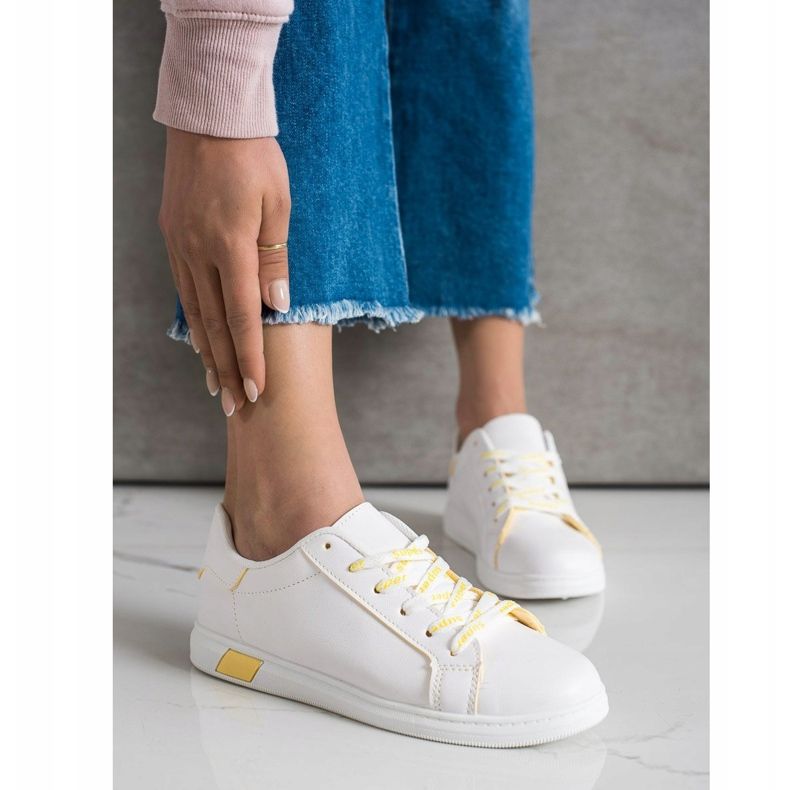 SHELOVET Adidași super albi 1