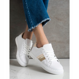 Marquiz Pantofi sport la modă alb 2