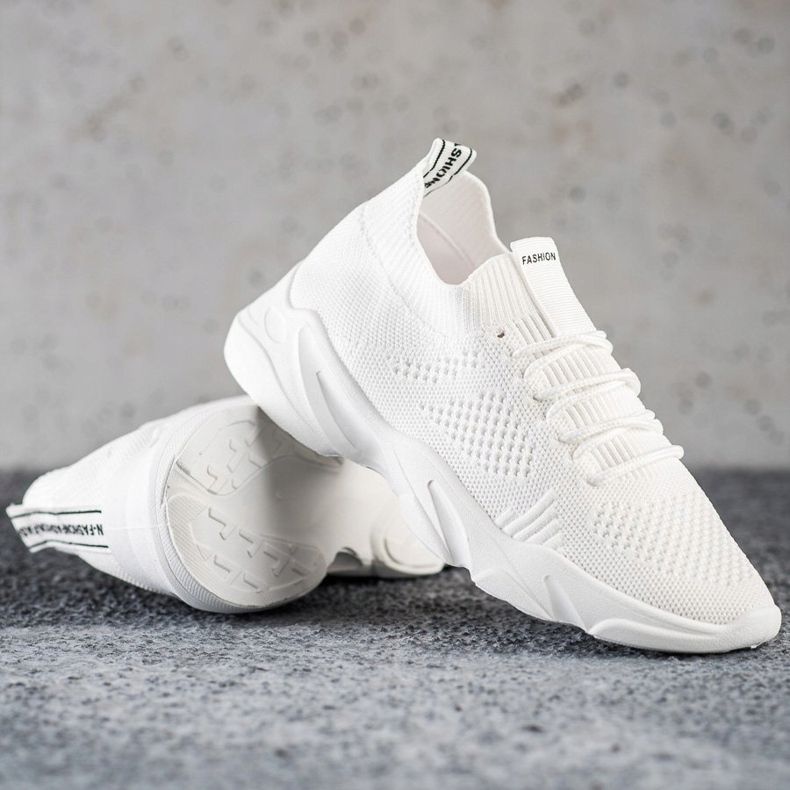 SHELOVET Pantofi sport de alunecare alb 1