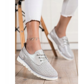 Goodin Încălțăminte din piele ajurată multicolor de aur 1 Goodin Încălțăminte din piele ajurată multicolor de aur 1