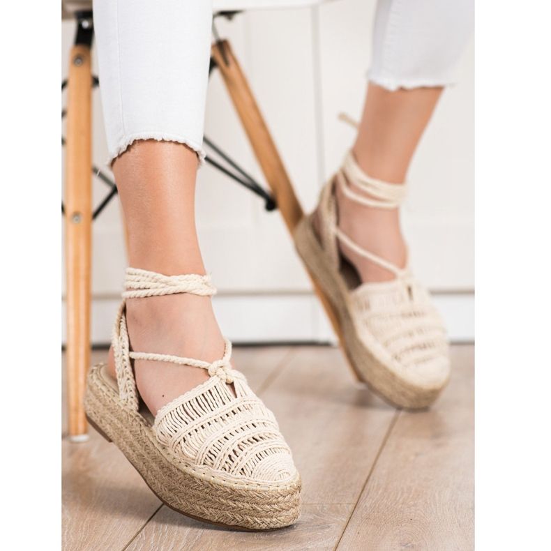 Small Swan Sandale Espadrilles Legate bej 1