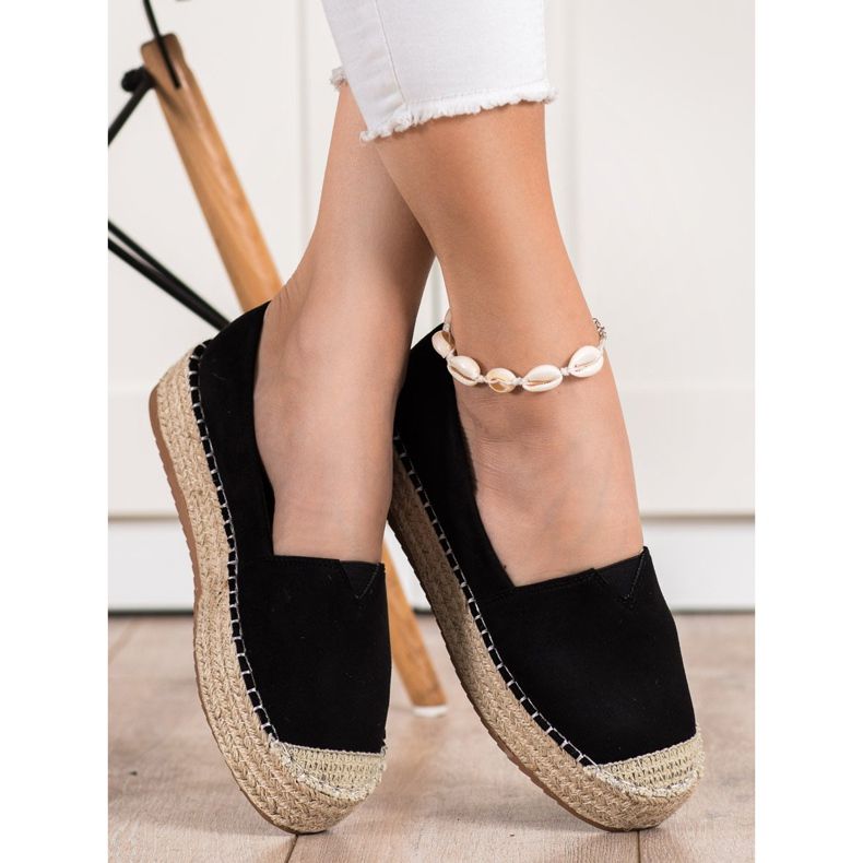 Primavera Espadrile pe platformă negru 1 Primavera Espadrile pe platformă negru 1