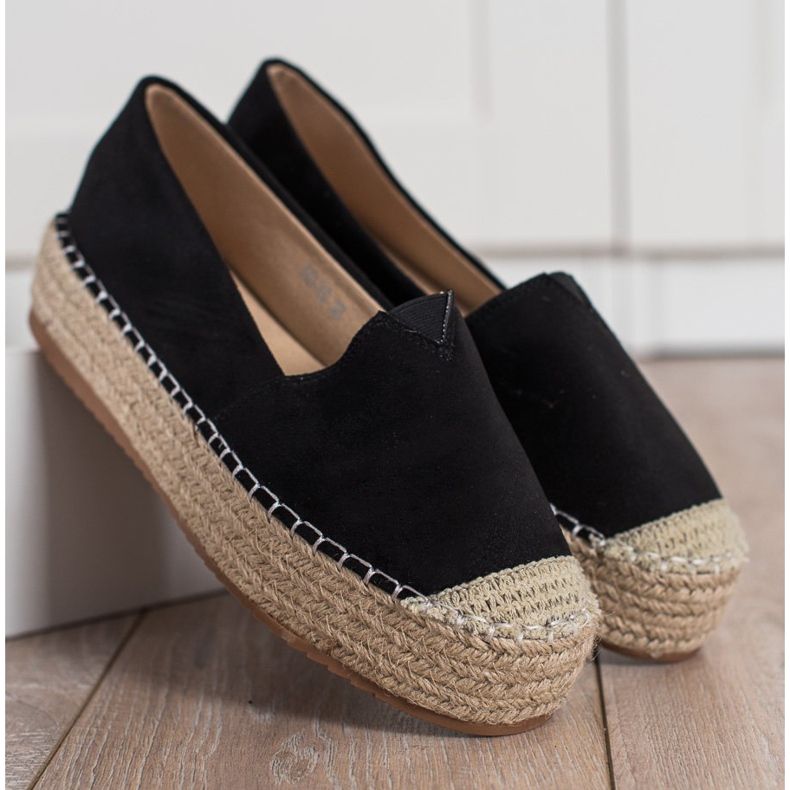 Primavera Espadrile pe platformă negru 2 Primavera Espadrile pe platformă negru 2