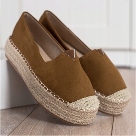 Primavera Espadrile pe platformă maro 2