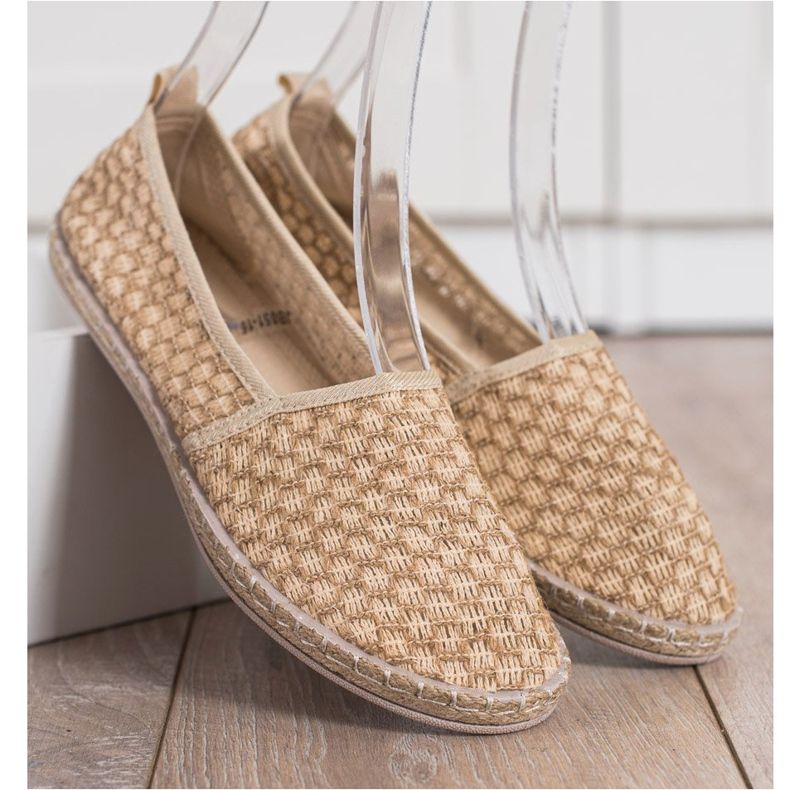 Balada Espadrile textile usoare bej maro 1