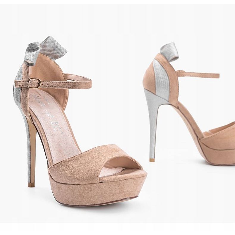 Sandale bej pe un ac Mistery 1