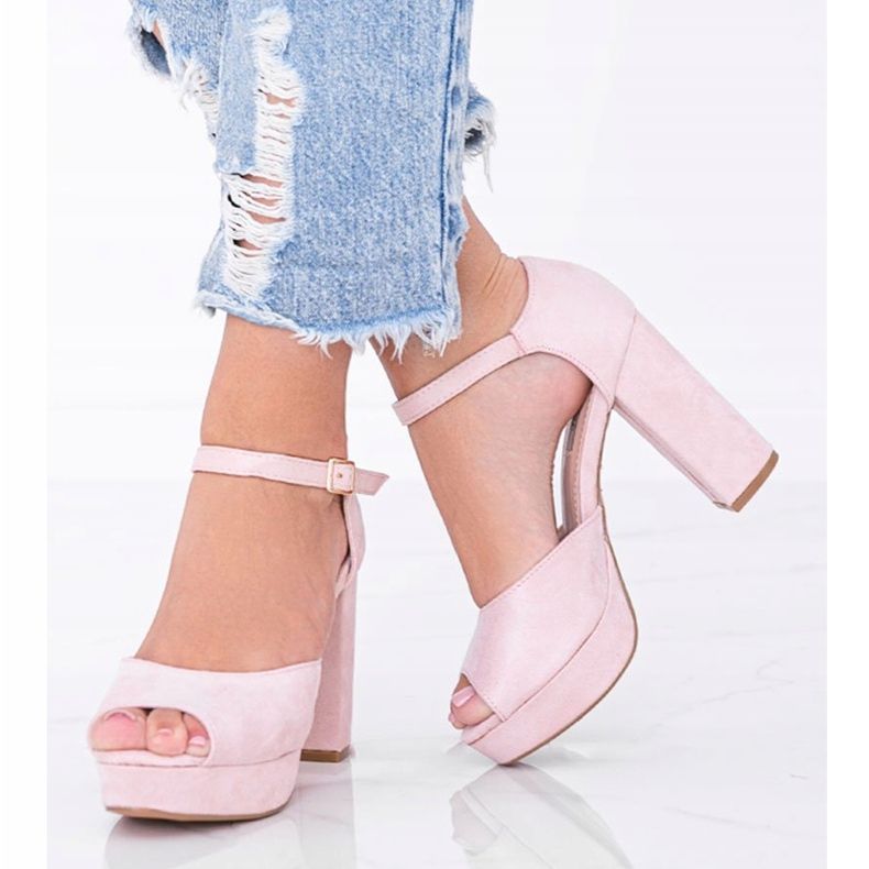 Sandale bej pe platforma Swing 1