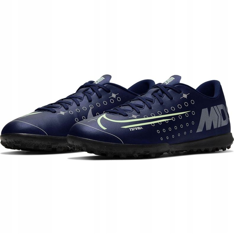Pantofi de fotbal Nike Mercurial Vapor 13 Club Mds Tf M CJ1305-401 albastru marin 3