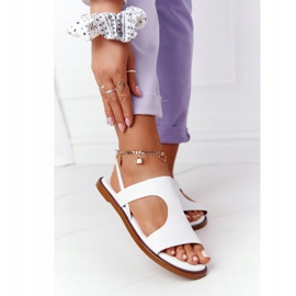 Sandale din piele cu manșetă Big Star HH274717 Alb 2