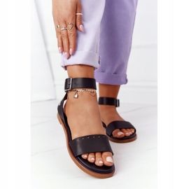 Sandale din piele Big Star HH274720 Negru 2