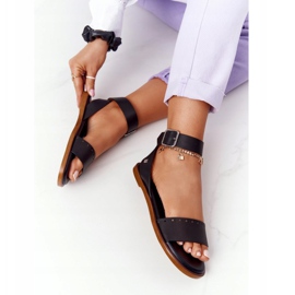 Sandale din piele Big Star HH274720 Negru 1