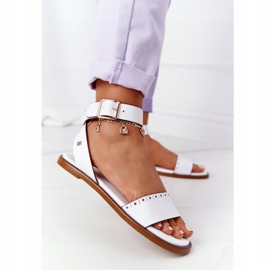 Sandale din piele Big Star HH274722 Alb 1