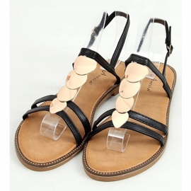 Sandale dama negre N-101 Negre negru 1 Sandale dama negre N-101 Negre negru 1